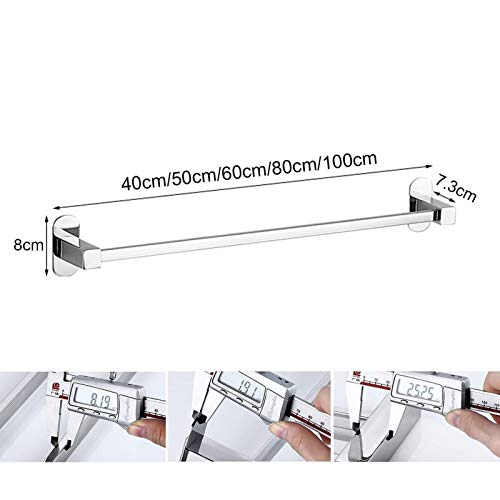Barre de serviette en acier inoxydable de 100 cm pour mur de salle de bain