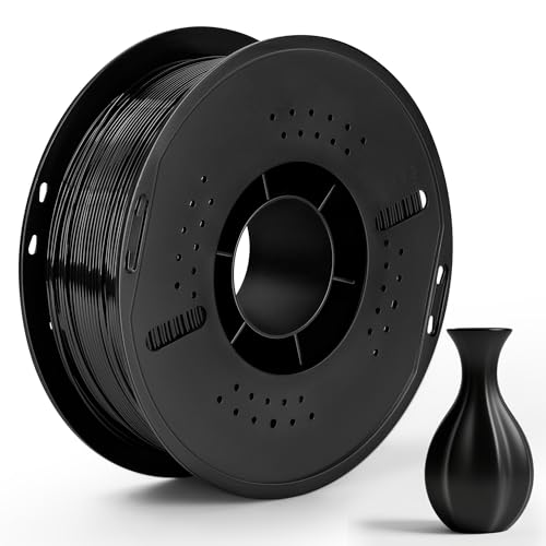 Filament PETG 1.75mm noir haute vitesse avec précision de 0.03mm