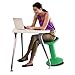 Storex Wiggle Stool – Active Flexible Seating for Classroom and Home Study, Adjustable 12-18 Inch Height, Green (00304U01C)
