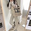 Stakee Women Canvas Bag Tote Bag London Printed Books Canvas Shopping Bag Tote Bag Shopping Bag Large Capacity #4