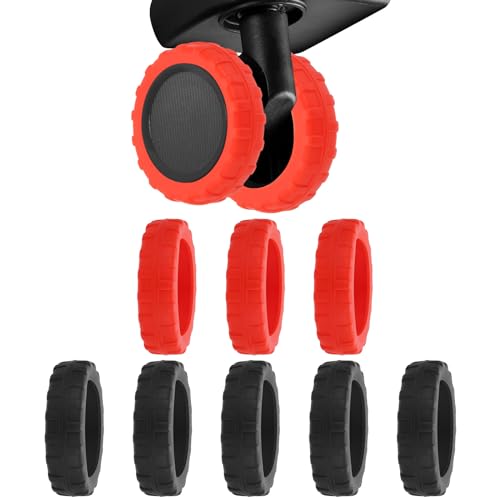 PATIKIL Luggage Wheels Cover, 16pcs Mute Silicone Luggage Suitcase Wheel Protector Covers Shock-proof for 1.97