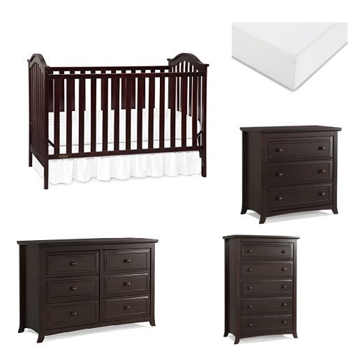 Graco Ashland Classic Crib + Auburn Nursery Set, Espresso