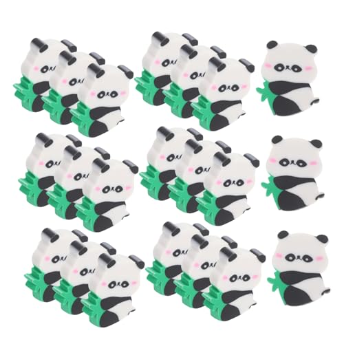 KICHOUSE 50pcs Panda Style Erasers Kawaii Animal Erasers for Compact Material for School Supplies Office Use and Fun Rewards for Sketching and Drawing