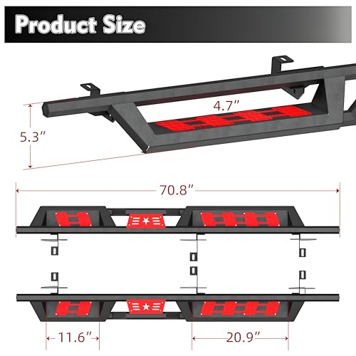 Estribos laterales para Jeep Wrangler JK 2007-2018 miniatura 6