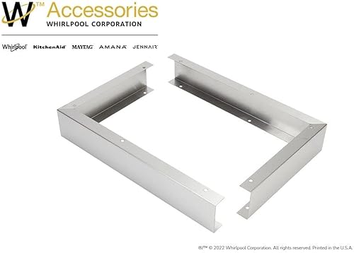 Miniatura 2 de Whirlpool W10164745 - Kit de molduras originales OEM sobre la gama para microondas, sustituye a 1455100, AH1964570, EA1964570, PS1964570, UXA3036BDS