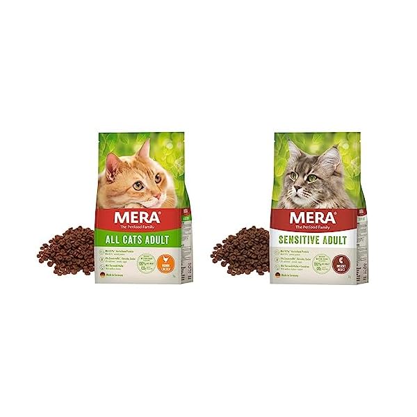 MERA Cats All Cats Huhn, Trockenfutter für ausgewachsene Katzen, getreidefrei & nachhaltig, mit hohem Fleischanteil