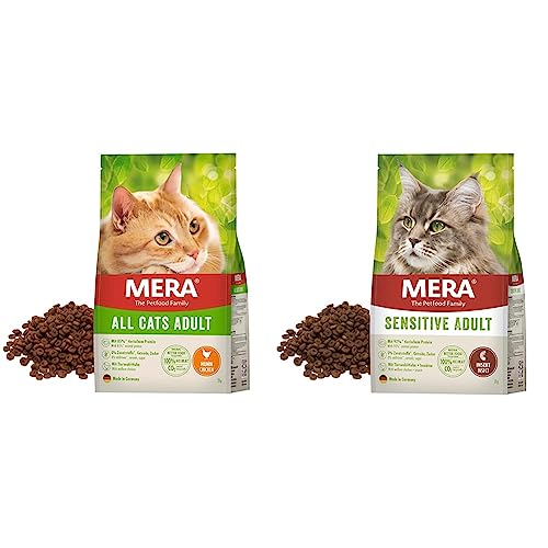 MERA Cats All Cats Huhn, Trockenfutter für ausgewachsene Katzen, getreidefrei & nachhaltig, mit hohem Fleischanteil