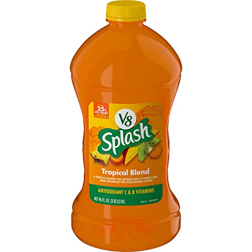 Image of V8 Splash Tropical Fruit Blend Flavored Juice Beverage, 96 FL OZ Bottle
