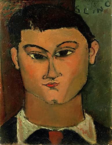 Tableau Toile Moïse Kisling par Modigliani 60x90cm pour décoration salon