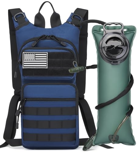 ATBP Insulated Water Hydration Pack Bag with 3L TPU Bladder Tactical Molle Hydration Backpack for Hiking Cycling Running