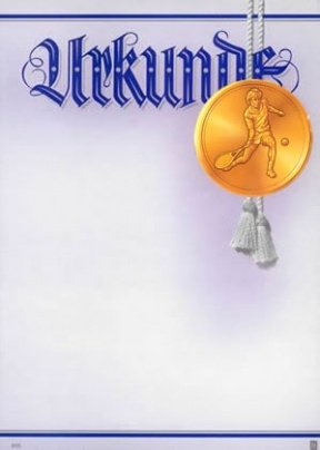 Tennis / 910 / 969 / / PC-Urkunden (170 g/m²) 100 Stk