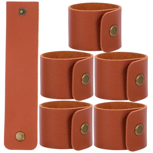 Gatuida 6 Piezas Servilletero Comida Hebillas Fiesta Moderno Boda Negro Para Elegante Anillos De Servilleta Forma Navidad Decoración De La Mesa Sillones De Las Servilletas Pu Marrón