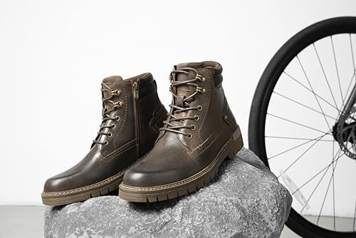 Image of Jousen Mens Boots Fashion Casual Boot Hiking Zipper Chukka Boots for Men