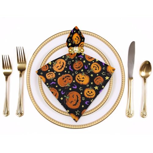 Servilletas de tela Hallowmas set de 4 piezas 19x19in miniatura 3