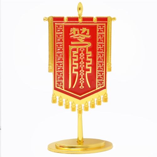 Juanxian Feng Shui Prosperity Flag With Dragon Statue Harmony Chinese Wisdom Amulet Sculpture Wealth Success Good Luck Gift W5480 - Image 3