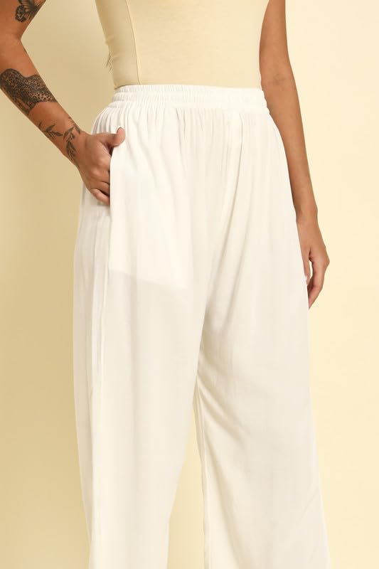 Image of Soft Colors Women Regular Fit Pocket Palazzo