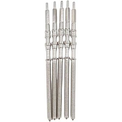5 Pcs Silver Movement Watch Steel Stem Crown Kit of Parts NH35 NH36 NH38 NH39,Movement Stem Spare Parts,Repair Tools and Accessories,Watch Spare Parts