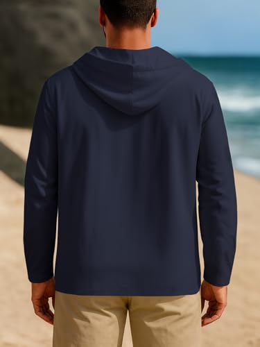 Image of Noble Monk Men's Solid Regular Fit Shirts| Shirt with Hood | Casual Wear for Men | Full Sleeve Shirt | Stylish Shirts for Men