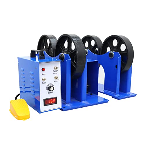PreAsion 110V Tank Turning Welding Rolls Linkage Roller, Rotary Welding Positioner with 0.8"-32" Working Diameter Adjustable, 2200 LB Loading Capacity, for Welding Equipment Support, Iron Rollers