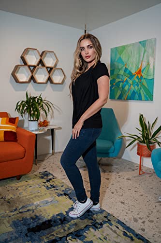 Free to Live 3 Pack Nursing Tops Breastfeeding Shirts Criss Cross Tops for Women Fall Maternity Clothes Short Sleeve Cardigan4