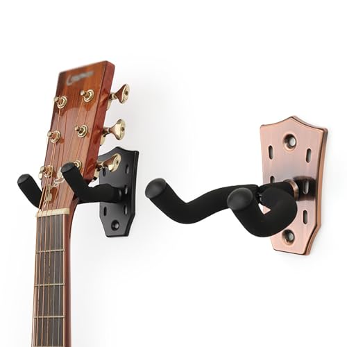 ONDIAN Support Mural Guitare Crochets for Instruments de Musique, Support Mural for Guitare électrique, tête de Cheval (Couleur : Rose Gold, Size : One Size) - Les Beatles, Paul McCartney, John Lennon, RIngo Starr, George Harrison ONDIAN Support Mural Guitare Crochets for Instruments de Musique, Support Mural for Guitare électrique, tête de Cheval (Couleur : Rose Gold, Size : One Size) – Image 3