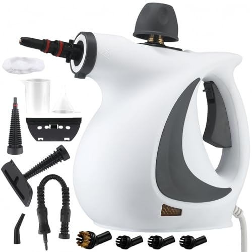 Catálogo de Accesorios para limpiadoras de vapor favoritos de las personas. 43 FPENG Limpiador a Vapor Portátil de Mano, Maquina de Vapor para Limpieza con 12 Accesorios, 1050 W Sanitizante a Vapor de Alta Presión, Desinfectar para Slfombras, Sillones,...