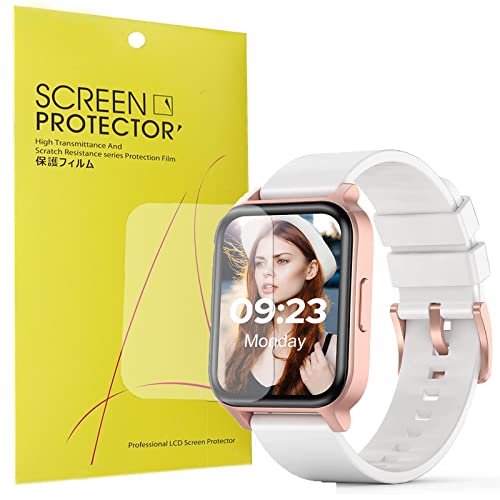Compatible for Nemheng N5 Smart Watch Screen Protector, [6 Pack] Lamshaw Premium High Definition Ultra HD Film Compatible with Nemheng 1.69