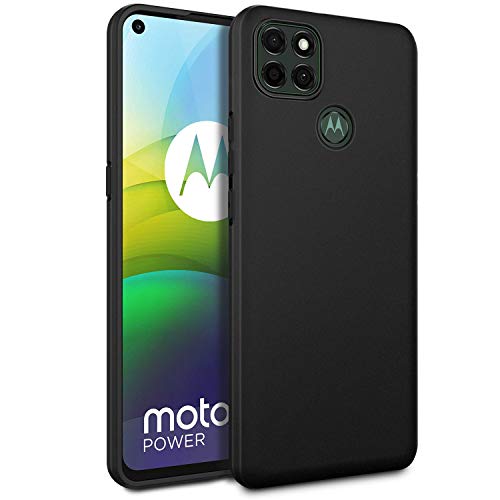 EasyAcc Slim Case for Motorola Moto G9 Power, Thin Matte Black TPU Phone Cases Finish Profile Soft Back Protective Cover