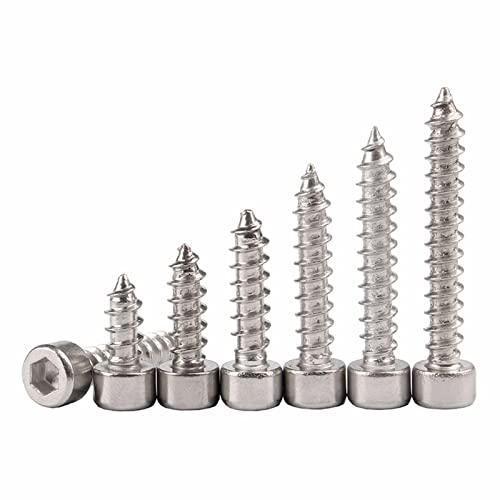MOOPW Speaker Self Tapping Screws - 304 Stainless Steel Cylindrical Head Socket Cap Trumpet Machine Wood Screw M3 M4 M5 M6 - Image 4