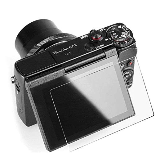 Protector de pantalla de cristal templado compatible con Canon PowerShot G7X Mark II – Protector de pantalla LCD para Canon PowerShot G7X Mark II / G9X Mark II / G9X / G7X / G5X, 0,3 mm de grosor
