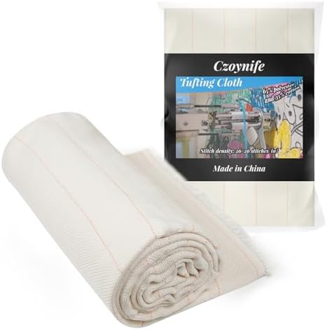 Pano de tufos de 203 cm x 300 cm com linhas marcadas para tapetes...