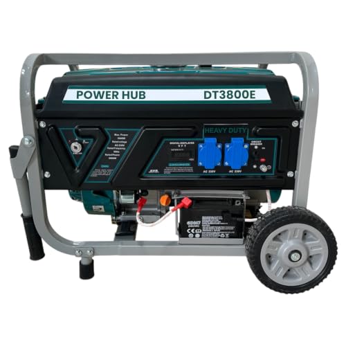 Image of POWER HUB DT3800E-3000 WATTS OR 3KW POWERED SELF START GENERATOR FOR HOME AND COMMERCIAL USE|HEAVY DUTY PREMIUM SERIES|1 YEAR FULL WARRANTY AND LIFE TIME SPARES SUPPLY