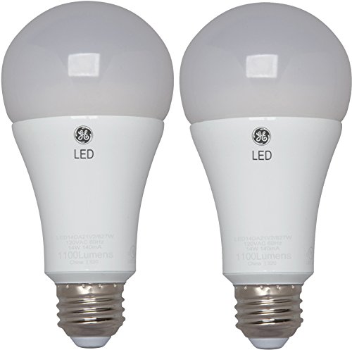 Ge Dimmable Led Light Bulbs, A21 General Purpose (75 Watt Replacement Led Light Bulbs), 1100 Lumen, Medium Base Light Bulbs, Daylight, 2-Pack Led Bulbs #TOP17