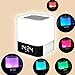 Produktbild Wecker Bluetooth-Lautsprecher, Bluetooth-Lautsprecher Wecker Touch-LED-Lampe MP3-Player Radio mit Stimmung Beleuchtung Schlafzimmer Tischlampe Geschenk für Frauen Männer Kinder Mädchen
