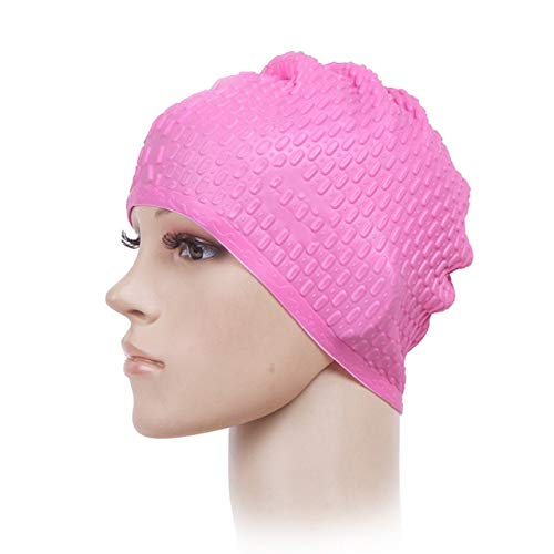 Elastic Swimming Cap Unisex Long Hair Bub Caps Protect Ear Wrap Waterproof for Women Men Swim