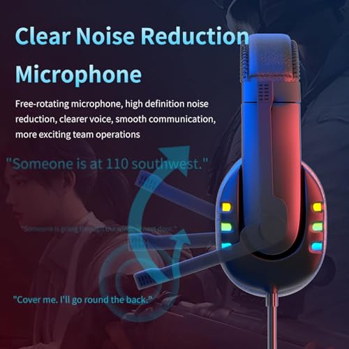 Headset Gamer Com Fio Microfone Fone de Ouvido Anti Ruído Headphone Entrada P3 Compatível com XBOX O