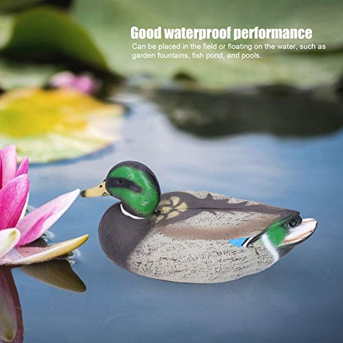 Estátua de pato animal no jardim, bela à prova d'água e realista estátua de pato Detalhes finos par