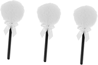 Baluue 3piezas Puff De Con Esponjoso y Para Maquillaje Facial y Aplicación De Salón Diseño Práctico y Color Blanco