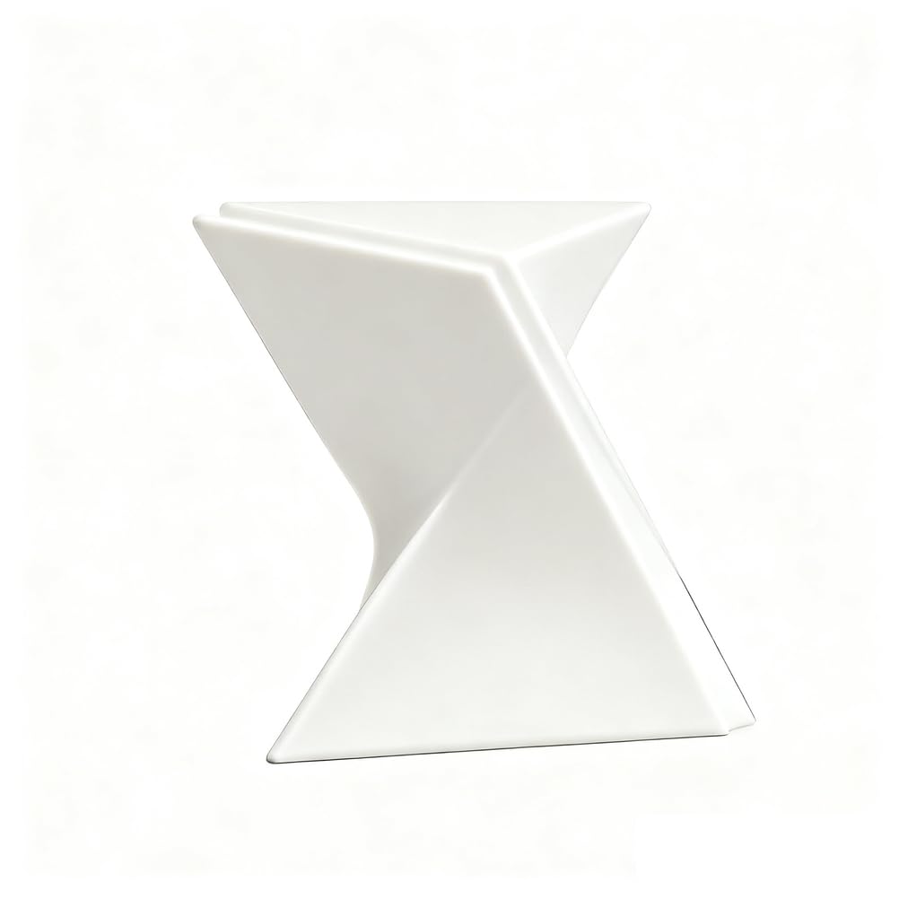 Table d'appoint géométrique en acrylique pour petits espaces et salons encombrés