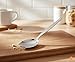 BNAZIND 2-Pack Chef Kunz Spoon |18/10 Stainless Steel Serving Spoons | 9 Inch Basting Quenelle Chef Cooking Utensils Dinner Plating Spoon (Regular & Slotted Set)