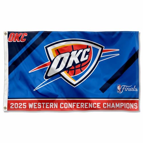 WinCraft Oklahoma City Thunder 2025 Finals Bound Conference Champions Banner Flag