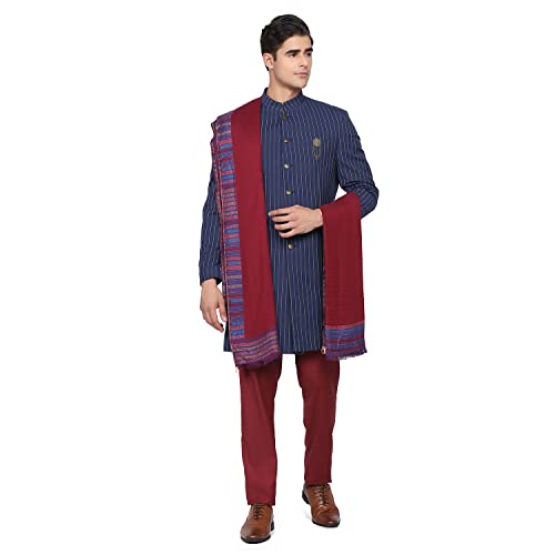 Image of blackberrys Men's Polyester Full Sleeves Business Suit Pants Set
