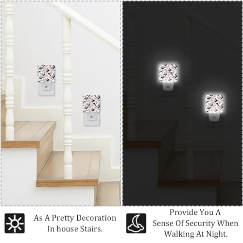 Night Lights Plug Into Wall 2 Pack, Cute Pandas Night Light for Kids miniatura 6