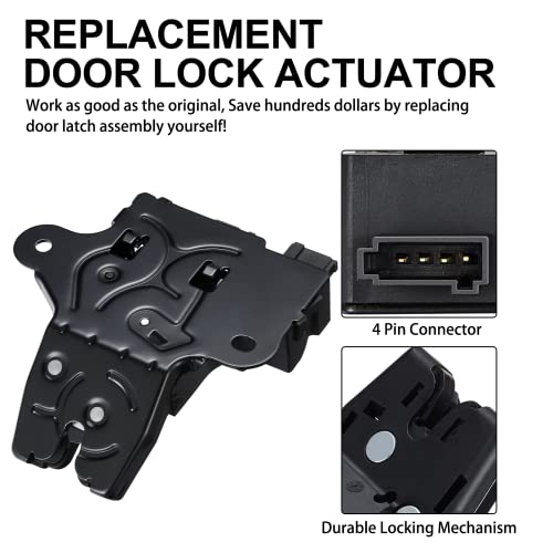 Image of SYERAL Trunk Lid Latch Power Lock Actuator 940-108 Tailgate Liftgate Door Lock Compatible with Cadillac ATS CT4 CT5, Compatible with Chevrolet Camaro Corvette Cruze Buick Cascada LaCrosse Regal Verano