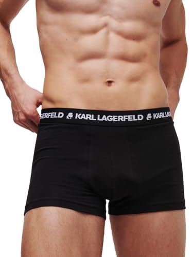 Karl Lagerfeld, Men's, Logo Trunk Set (3 Pack), Black, M