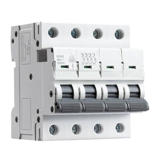 Disjoncteur rail DIN 4P 16A GYM9 mini disjoncteur AC 6KA coupure