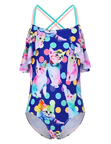 Image of GERU Baby Girls' Sleeveless One Piece Rash Guard Swimsuits Beach Bathing Suit Sun Protect Swimwear for Girls 11-12 Years