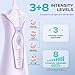 COSLUS Water Dental Flosser Pick for Teeth C30(FC5360): 4 Modes Cordless 300ML Larger Tank Portable Water Teeth Cleaner Picks IPX7 Waterproof Flossing Machine for Home Travel Purple