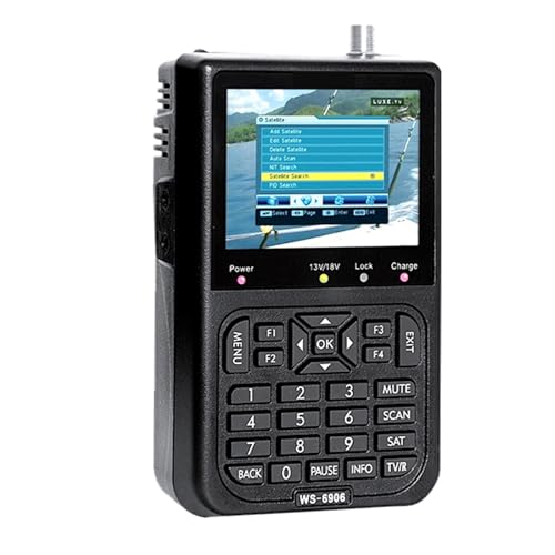 WS6906 Pantalla LCD de 3,5 Pulgadas Datos Buscador de señal de satélite Digital Medidor Buscador de satélite Fácil de localizar
