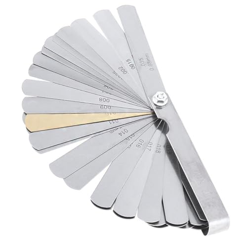 32pcs/Set Guitar String Height Measuring Ruler Stainless Steel Guitar Thickness Gauge Measuring Tool Blade Feeler Gauge